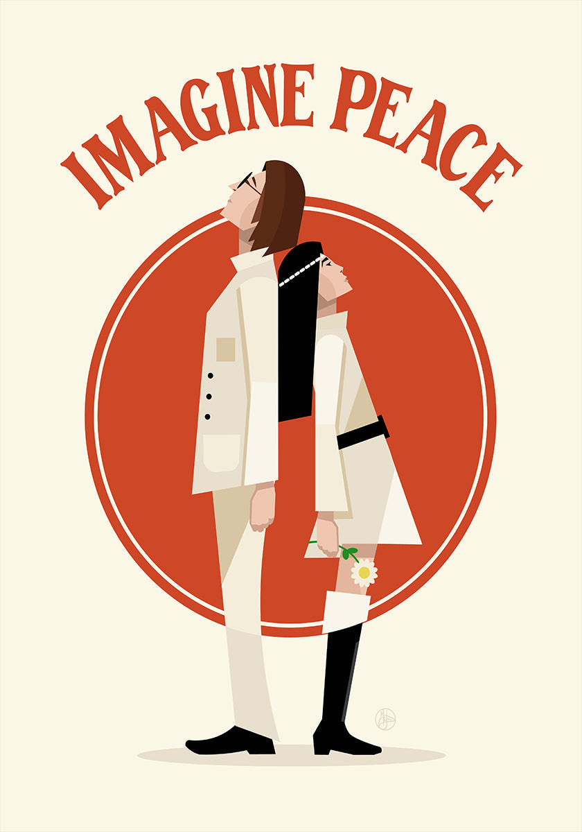 Imagine Peace Minimalist Plakat