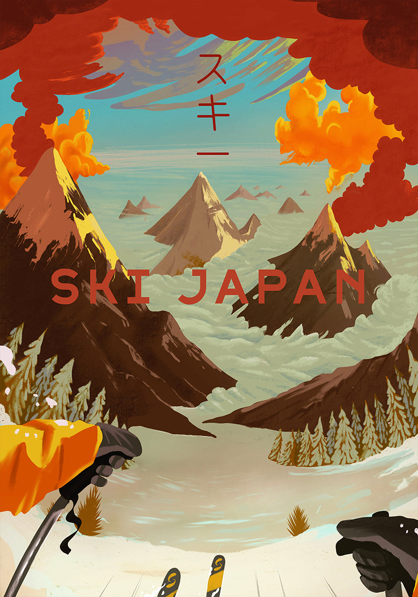 Ski Japan Plakat
