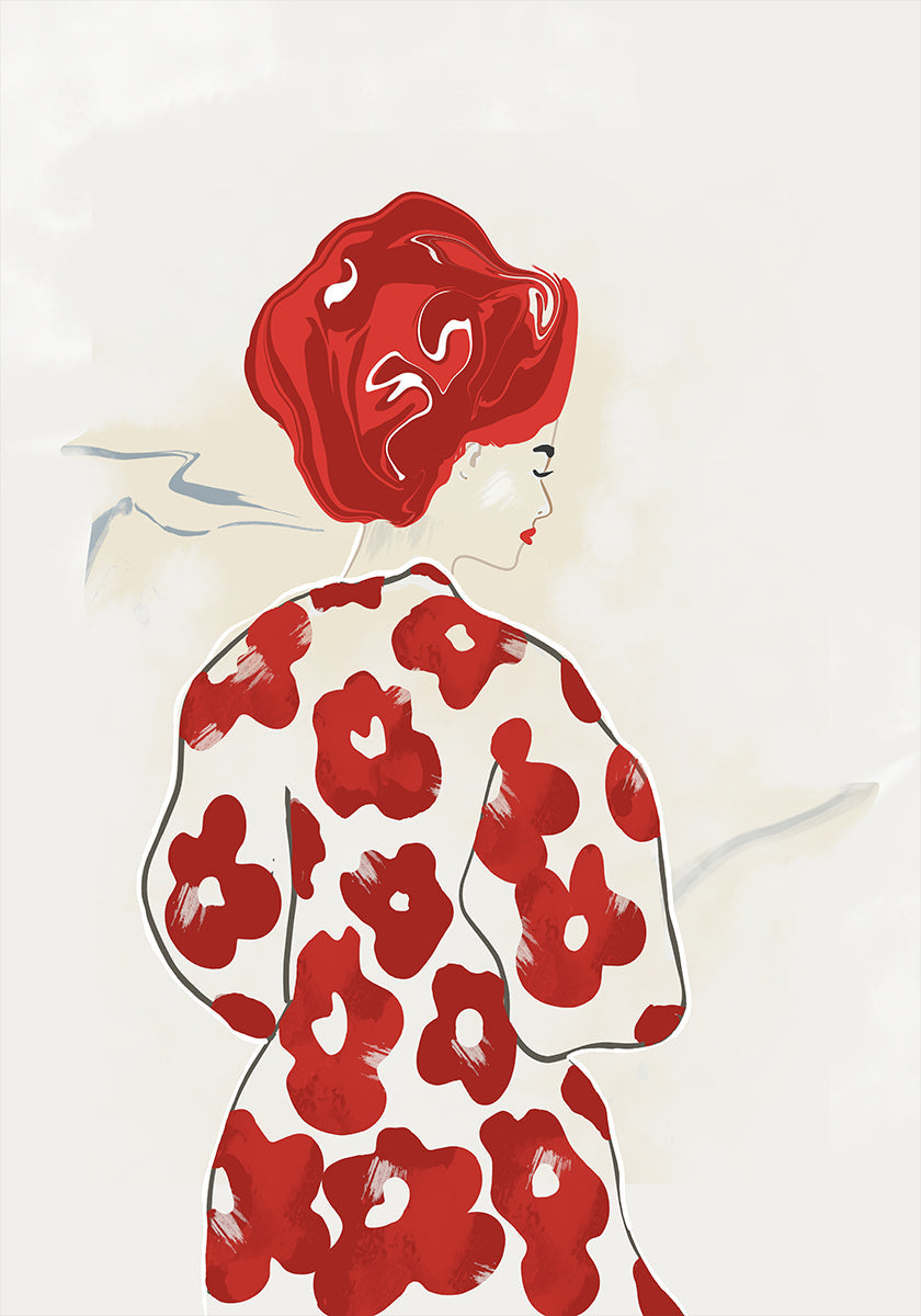 Red Wildflowers Plakat