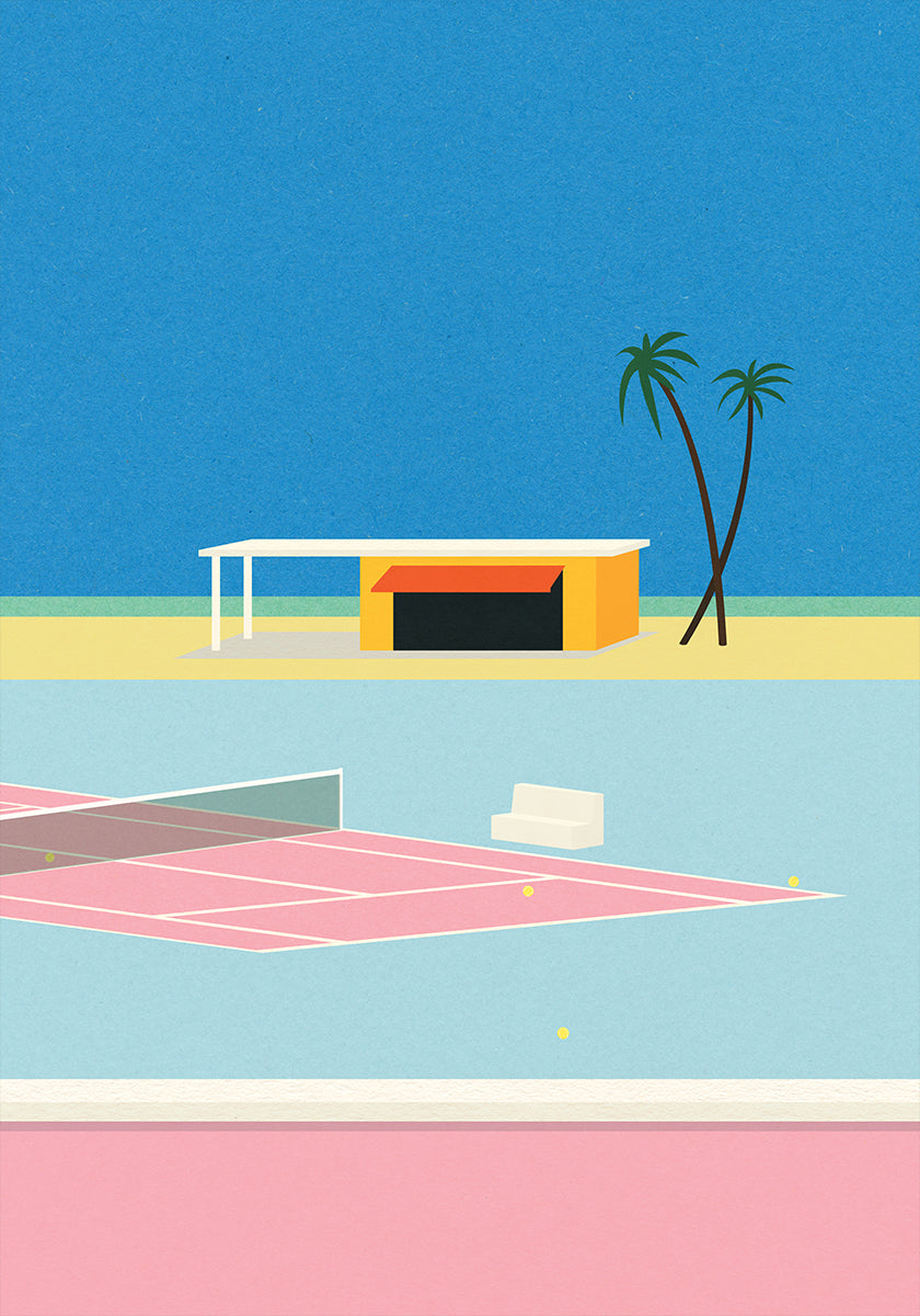 Tennis By the Beach Plakat