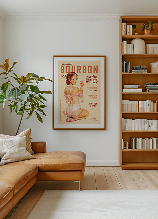 Babes of Bourbon Vol 9 Vintage Whiskey Pinup Plakat