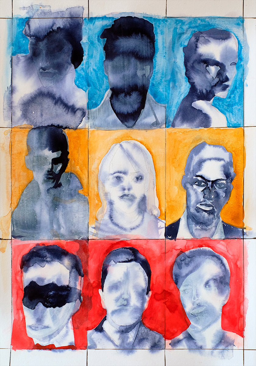 Headshot Grid No. 1 Plakat