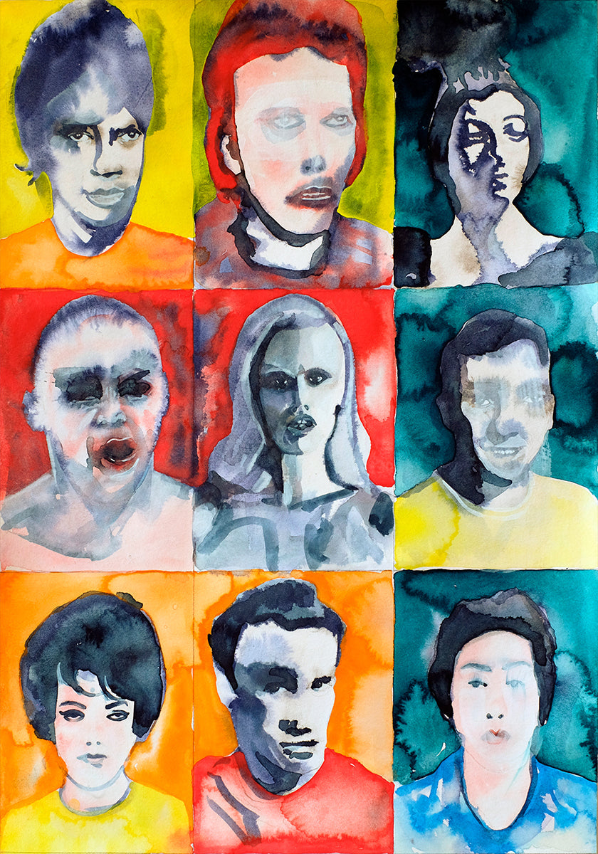 Headshot Grid No. 2 Plakat