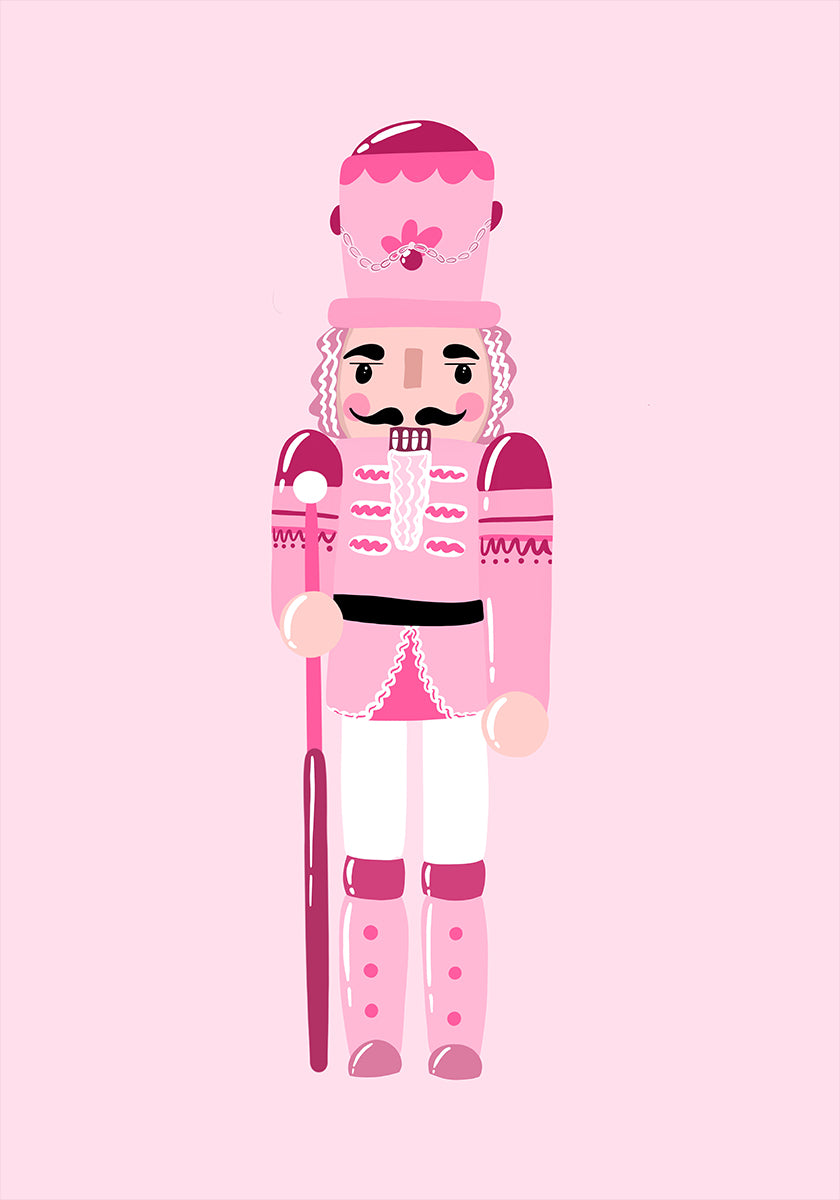 Pink Nutcracker Charm Plakat