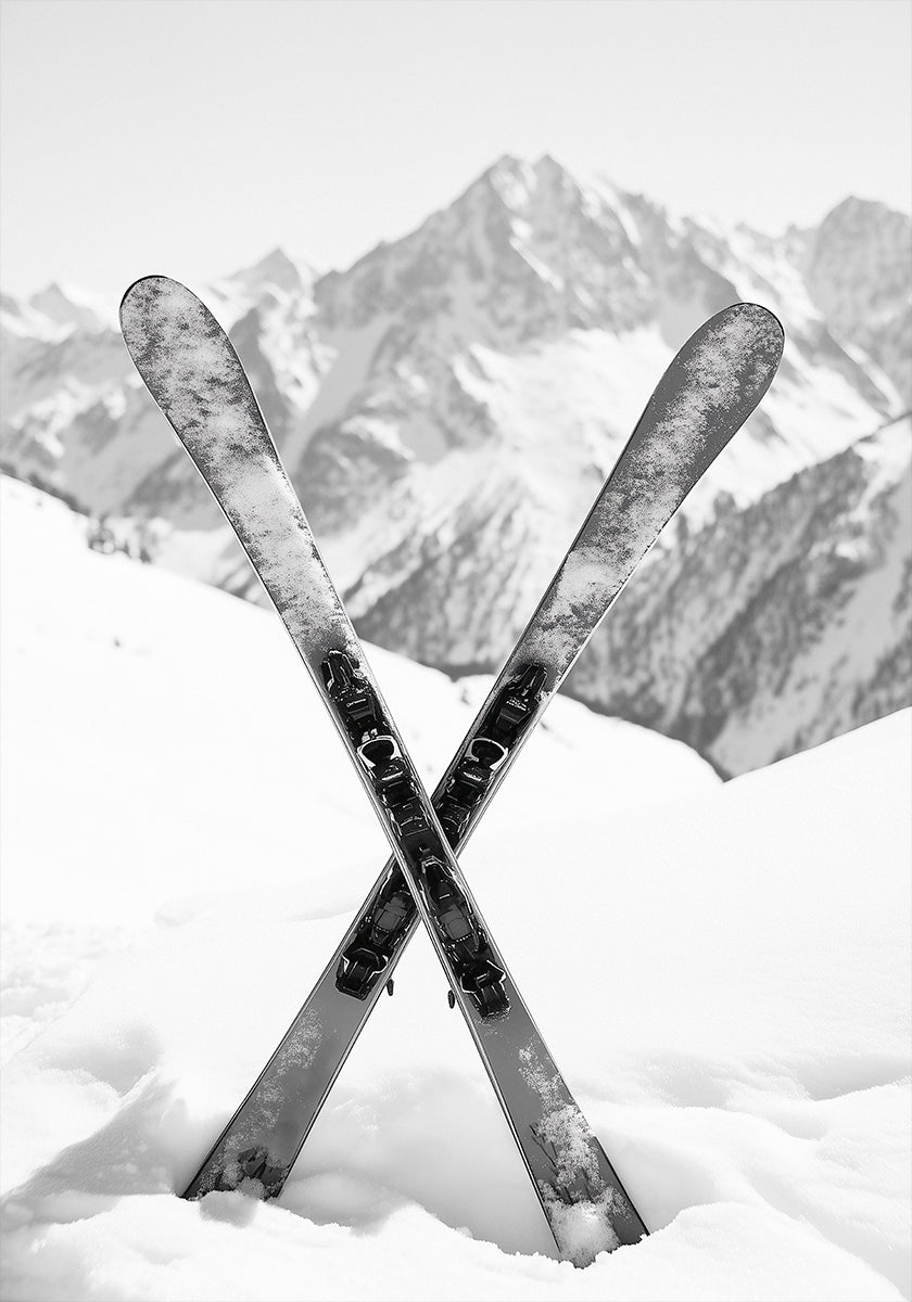 Skies Apls Black and White Plakat