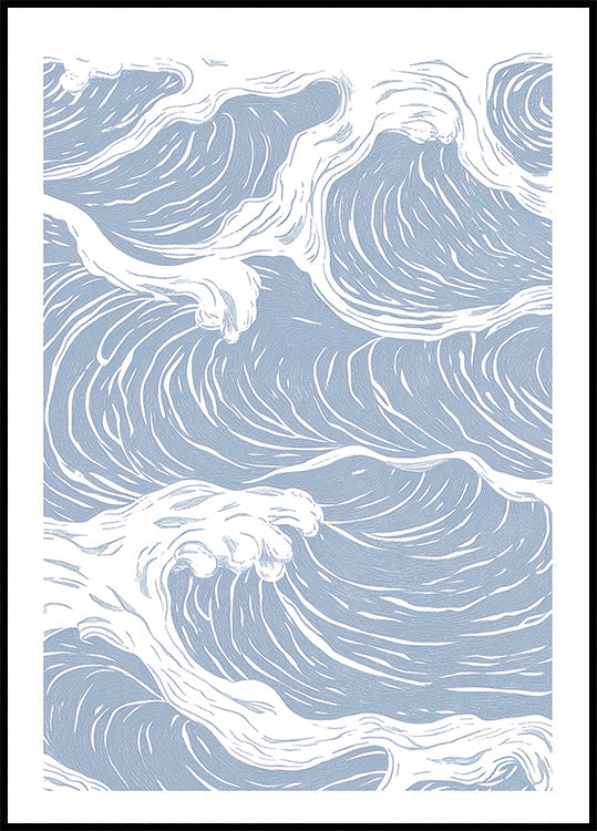 Abstract Ocean Wave Plakat
