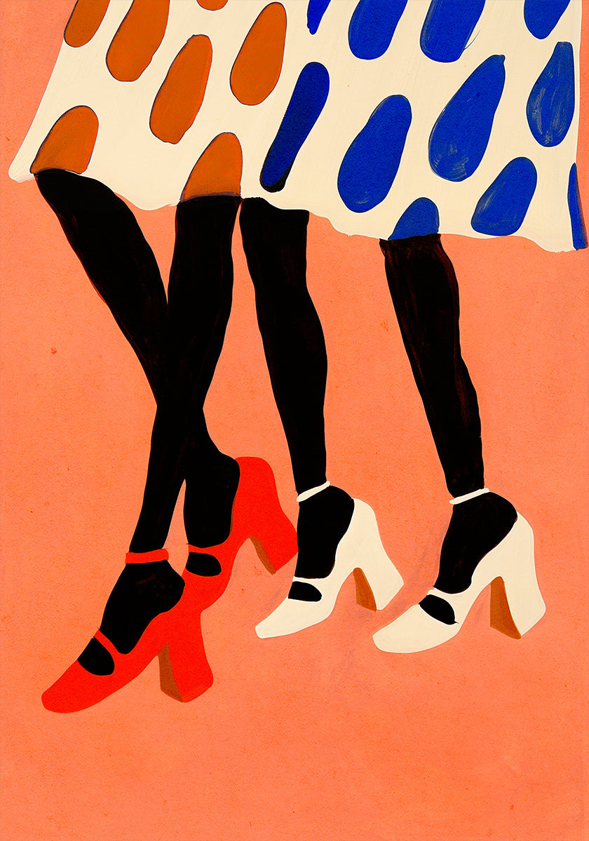 Polka Dot Steps Plakat