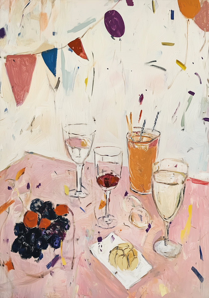 Festive Table Spread Plakat