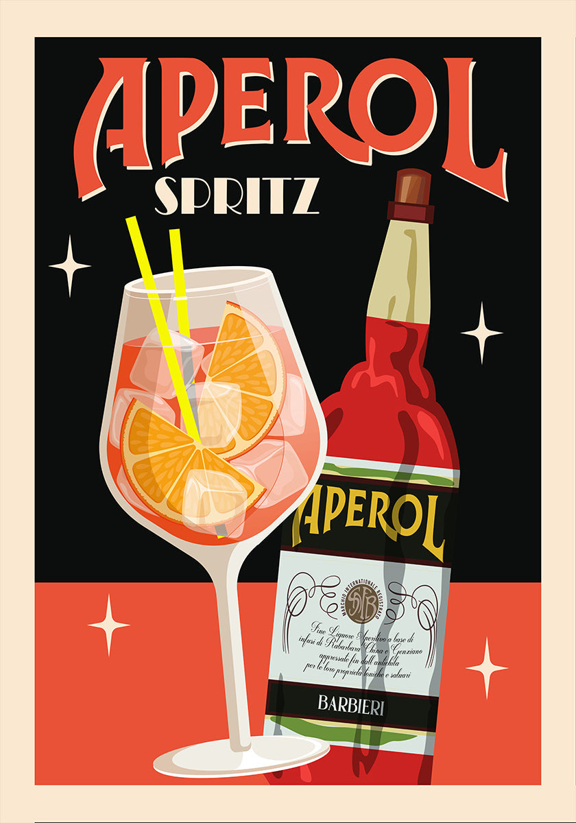 Aperol Spritz_Black Plakat