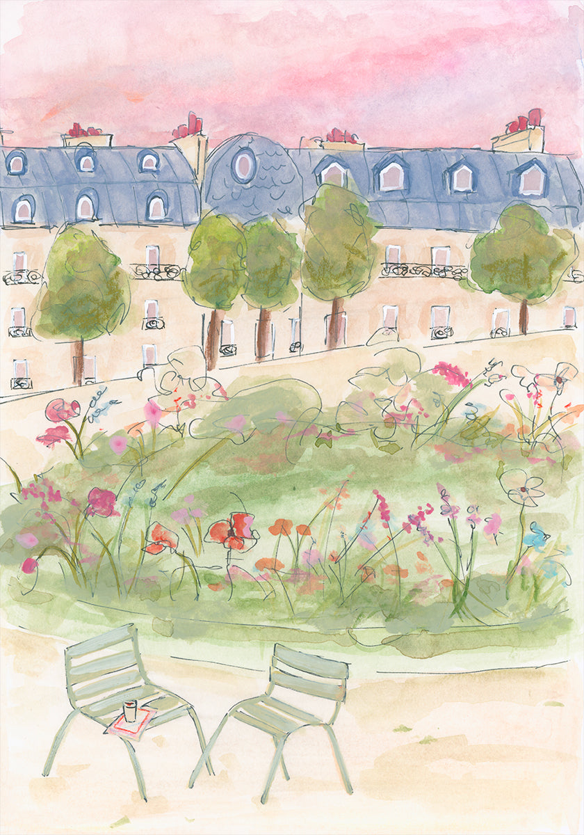 Parisian Garden Plakat