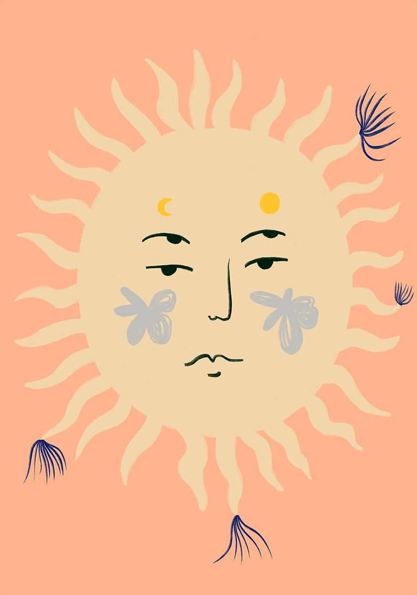Serene Sunburst Plakat
