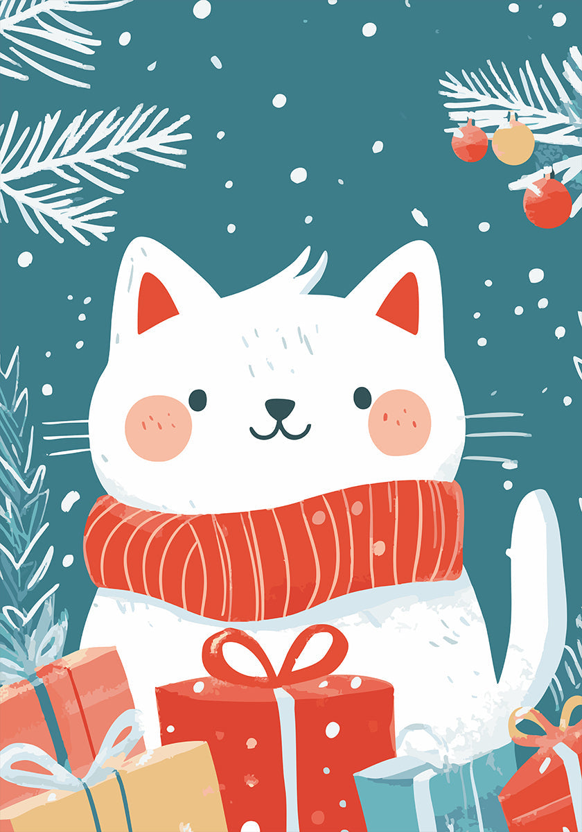 Christmas Cat Plakat