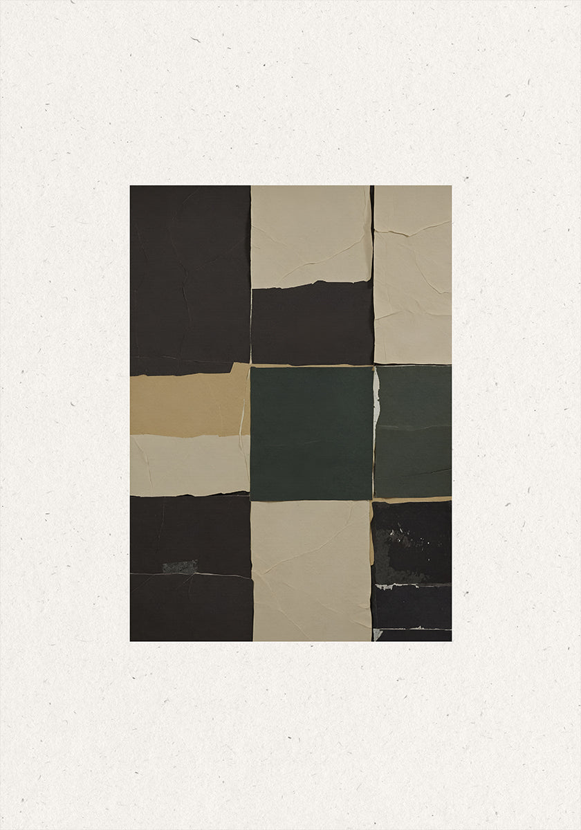 Textured Grid Harmony Plakat