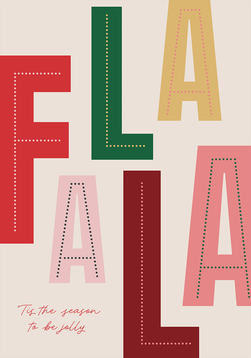 FaLaLa Christmas Season Plakat
