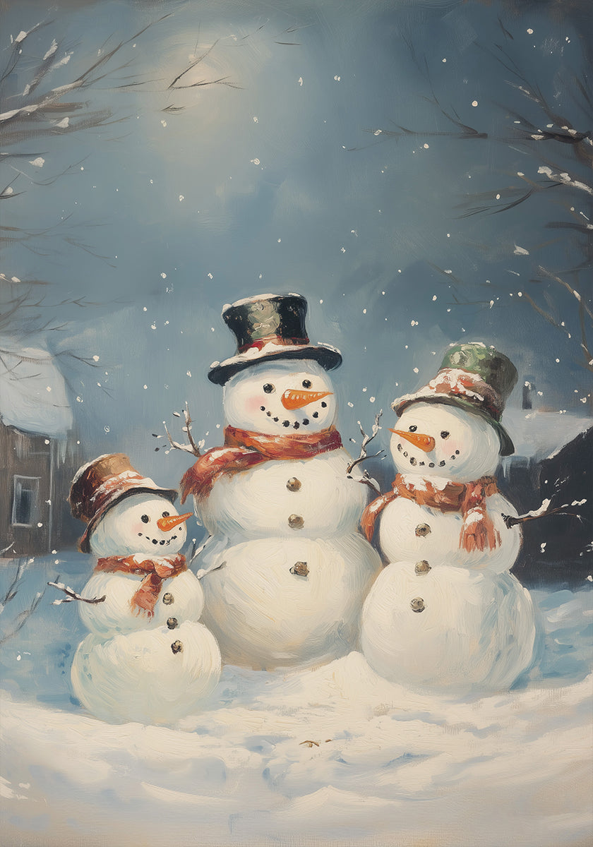 Snowman Family Plakat
