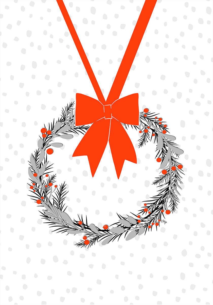 Festive Wreath Joy Plakat