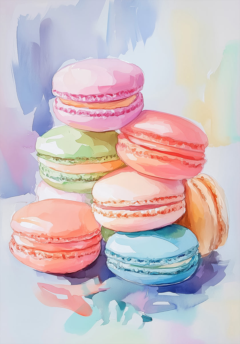 Colorful Macaron Plakat