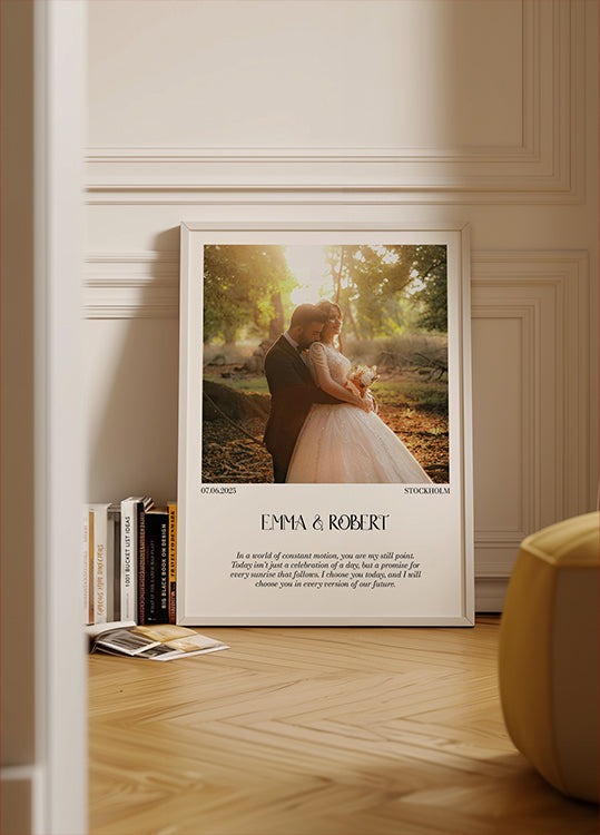 Our Wedding Photo Personal Plakat