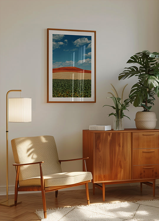 Colorful Hillside Plakat