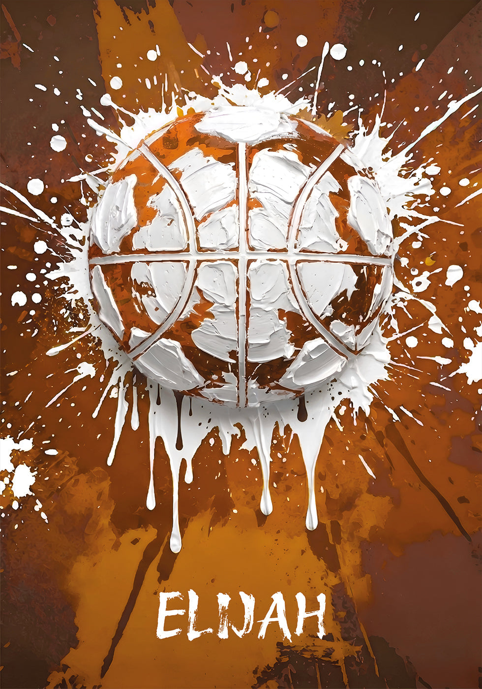 Graffiti Basketball Personal Name Plakat