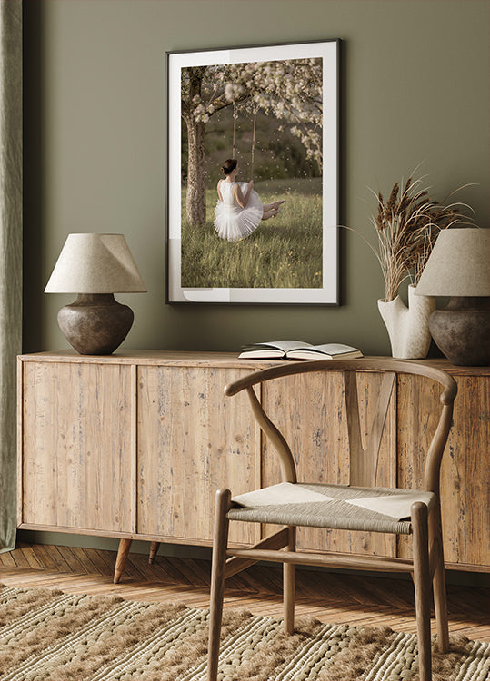 cherry tree swing Plakat