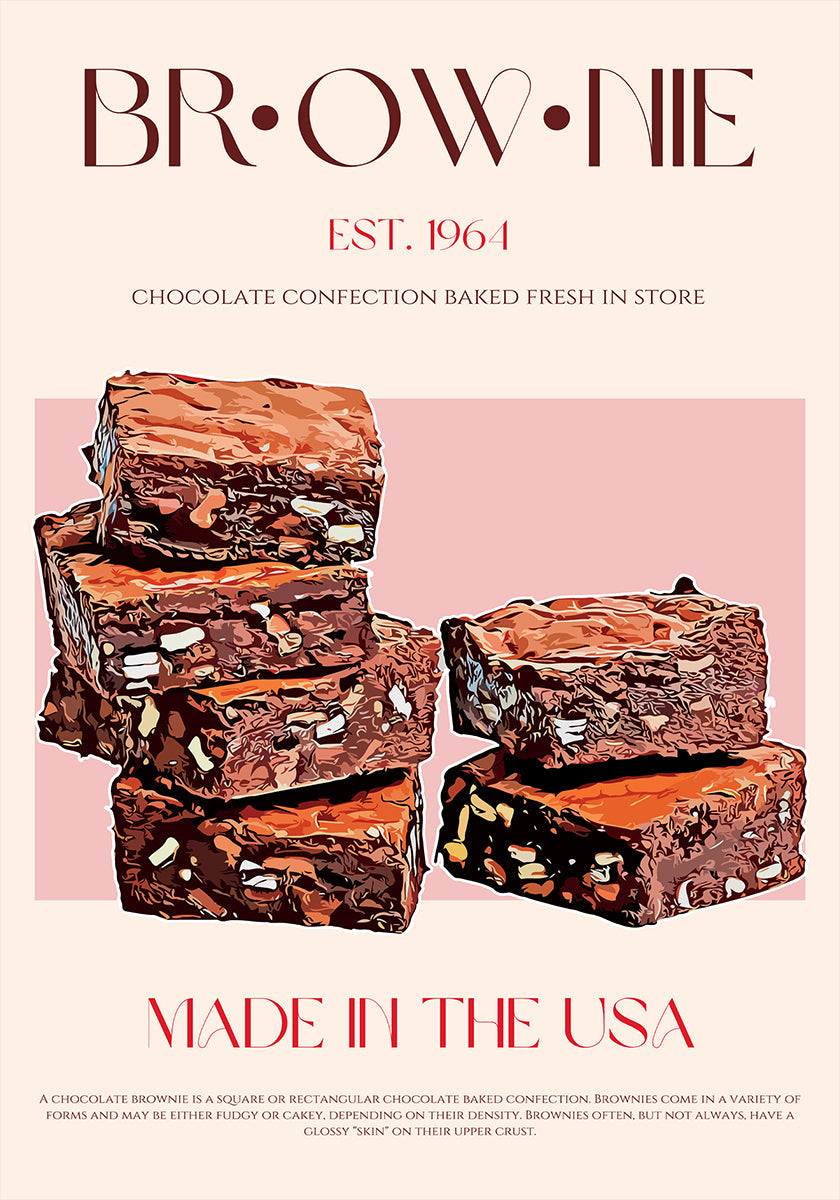 Choco Brownies Delight Plakat