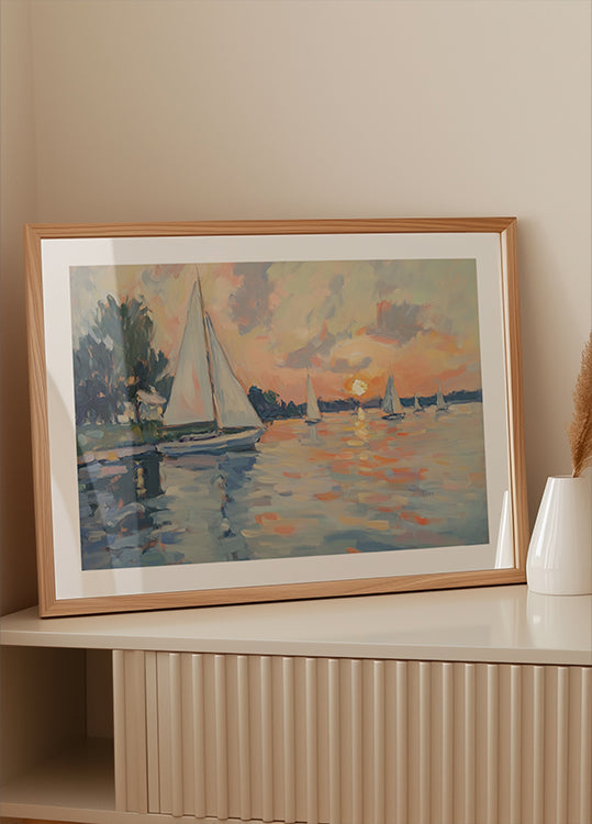 Sea Sailboats Plakat