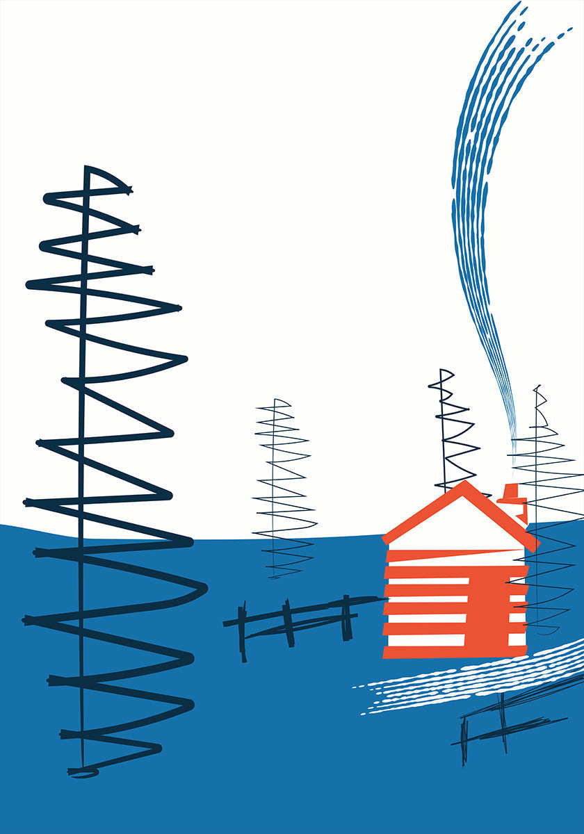 Cozy Cabin Retreat Plakat