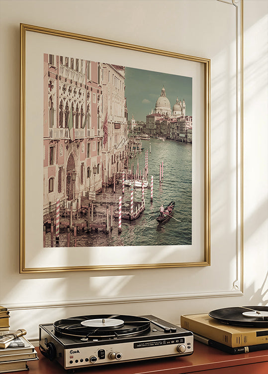 VENICE Canal Grande with Santa Maria della Salute | urban vintage style Plakat