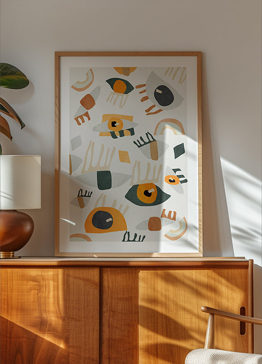 Abstract Art Eyes Plakat