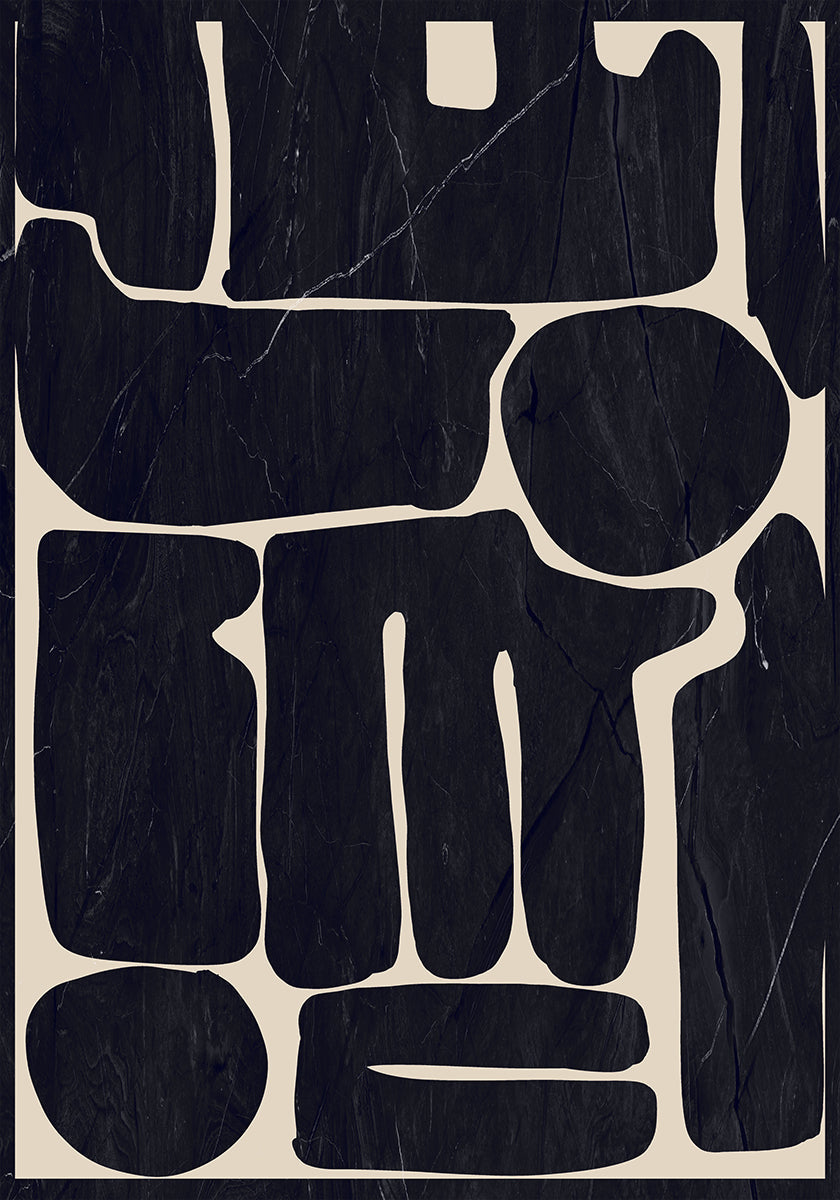 Modern Abstract Minimal Shapes 162 Plakat