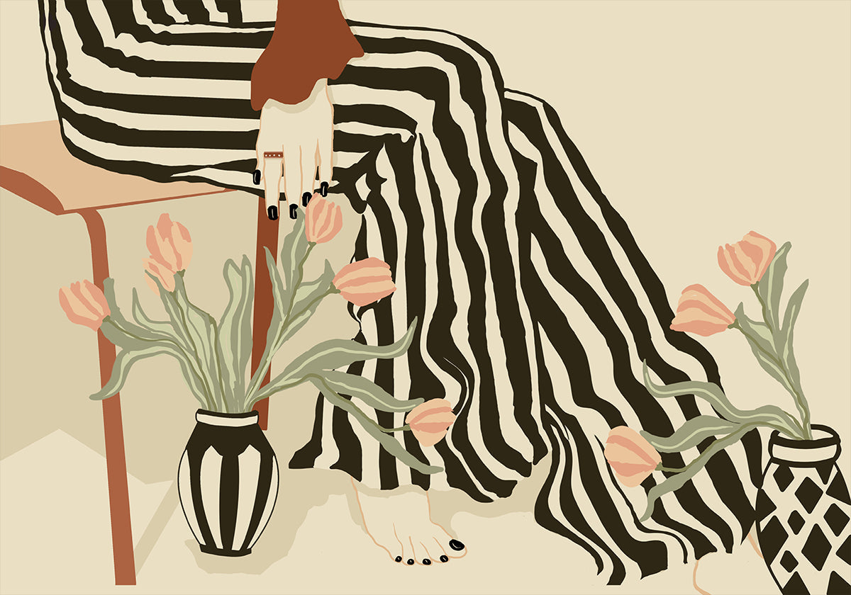 Tulips By My Feet Plakat