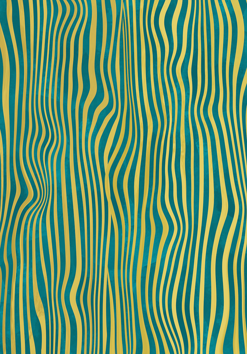 Hypnotic Pattern Of Wavy Plakat