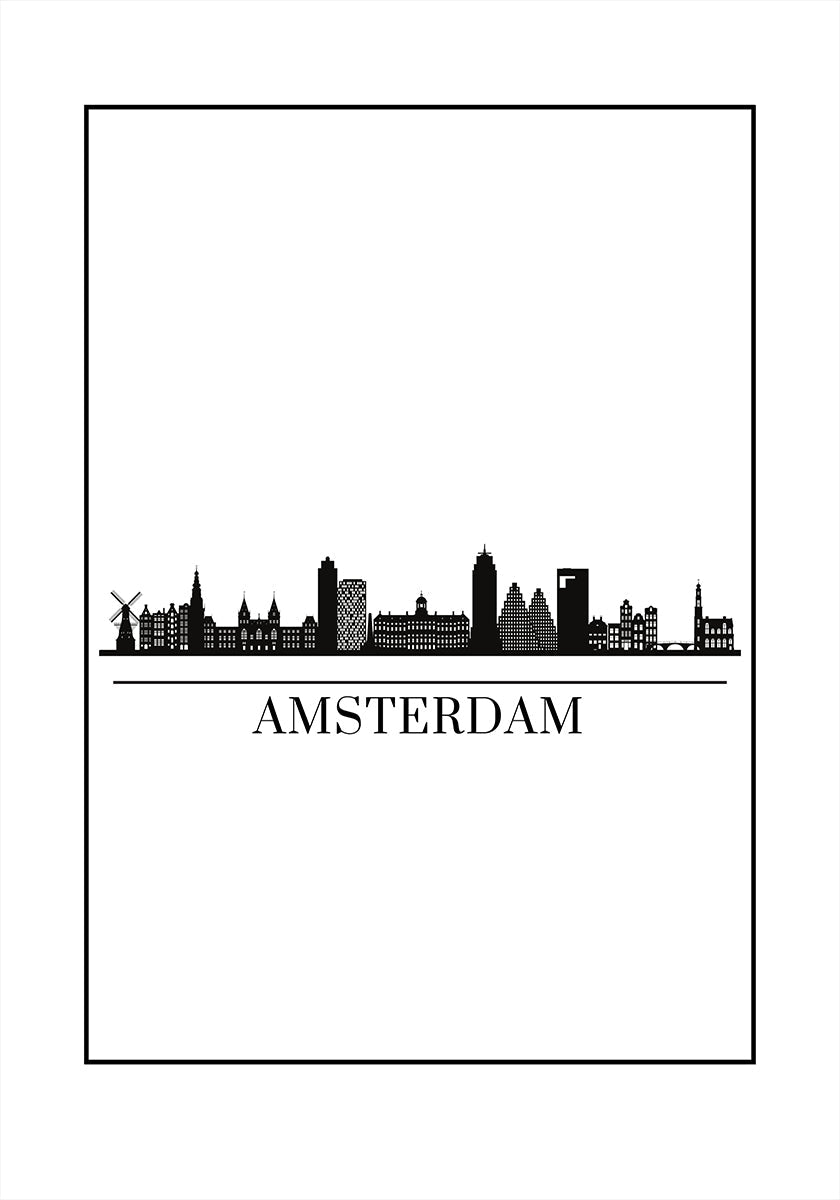 Amsterdam Skyline Plakat