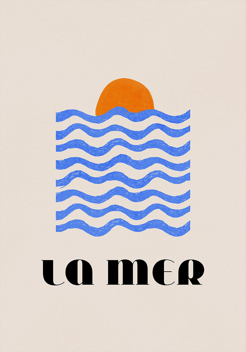 La Mer Abstract Ocean Poster No. 03 Plakat