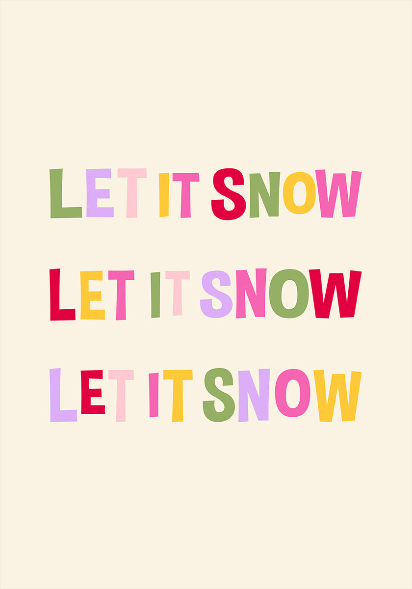 Let It Snow No.1 Plakat