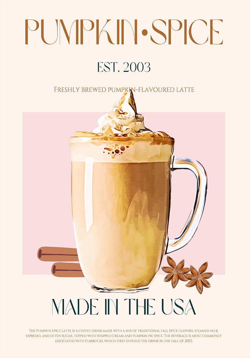 Autumn Latte Delight Plakat