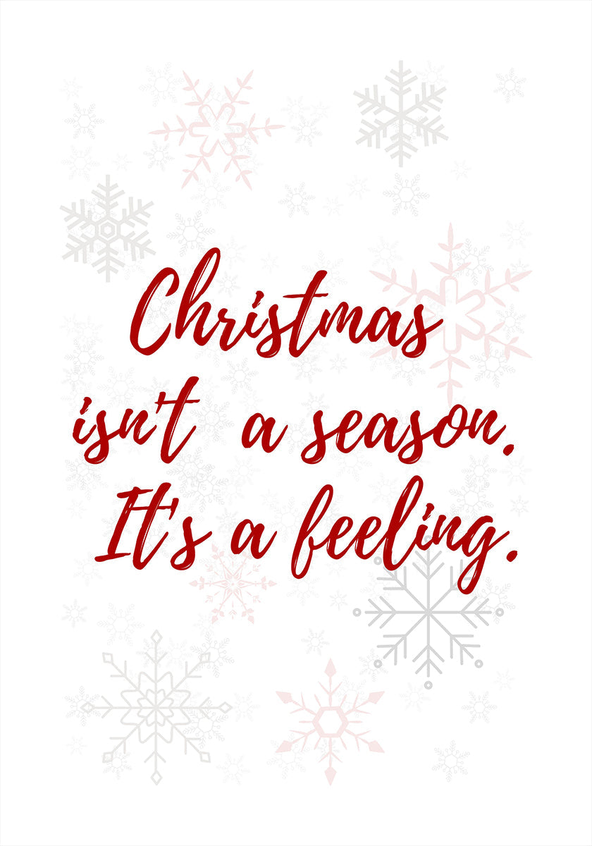 Christmas is a feeling Plakat