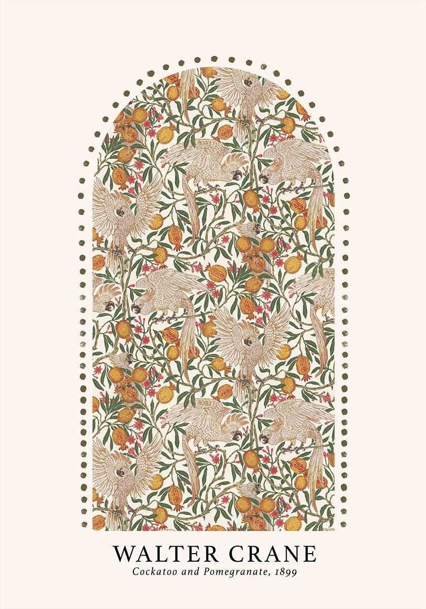 Cockatoo and Pomegranate Plakat