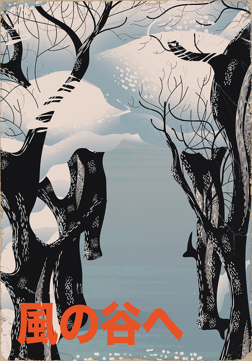 To the Valley of the Wind Japanese Winter Plakat