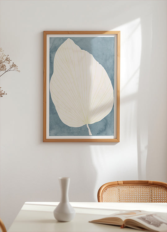 Illustration Of A Large Leaf Plakat