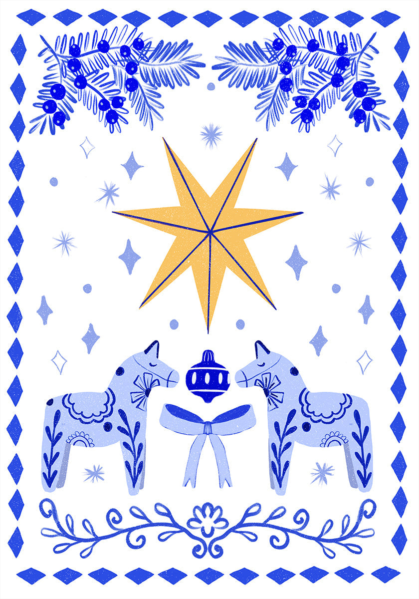 Folk Winter Star Plakat