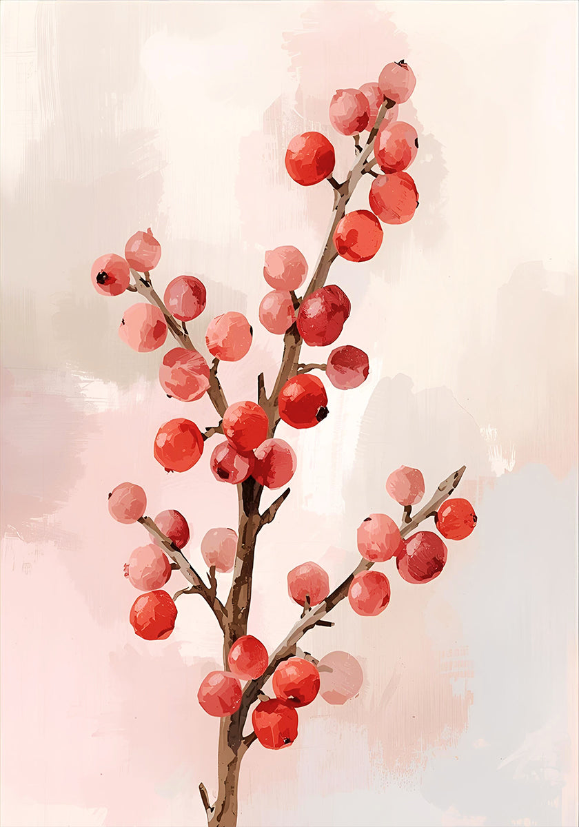 Roter Beerenzweig Plakat