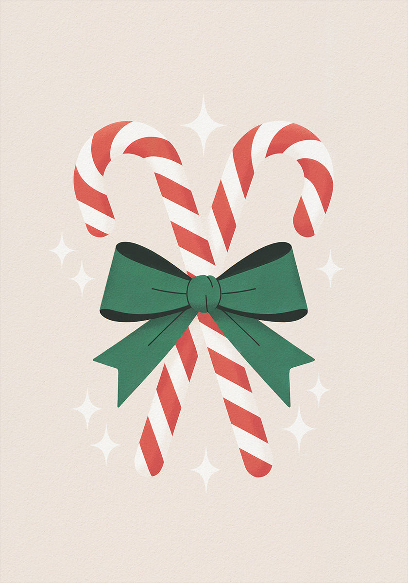 Christmas Candy Canes Plakat