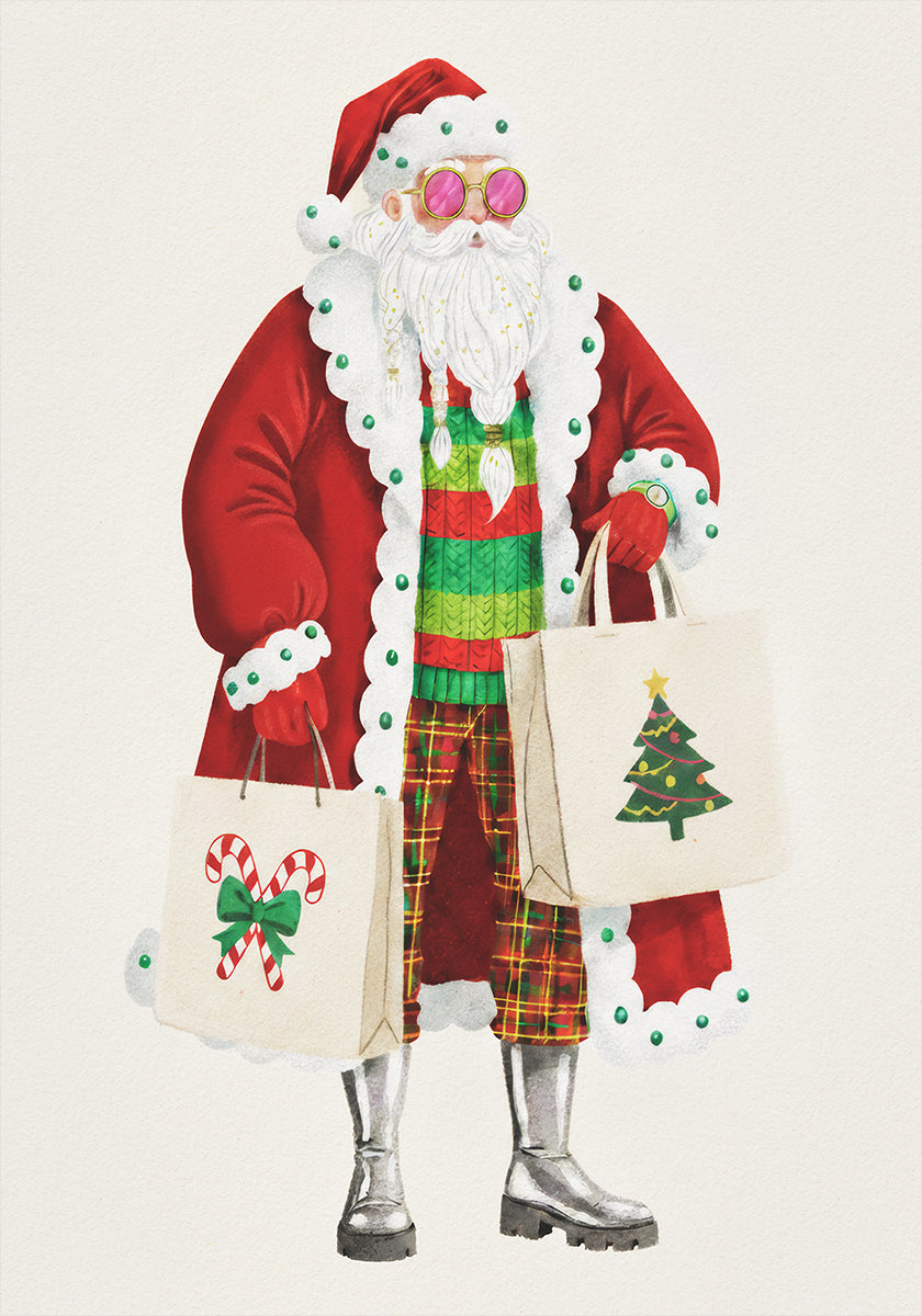 Santa Goes Shopping Plakat