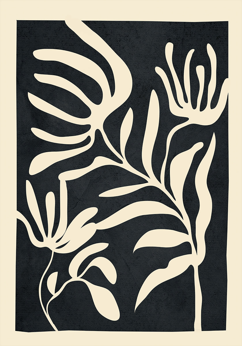 Minimal Abstract Art Plant Plakat