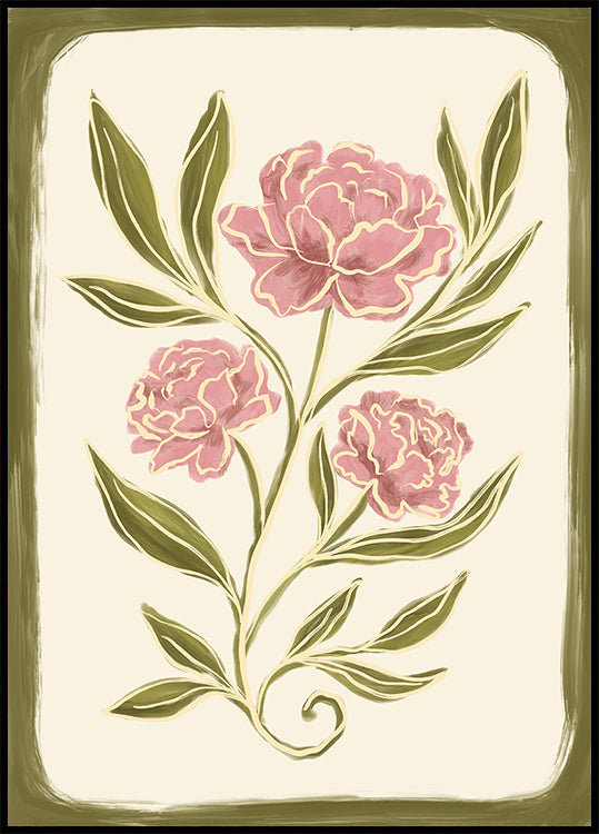 Peonies Plakat