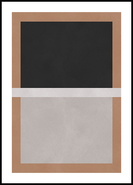 Black and Brown Blocks Plakat