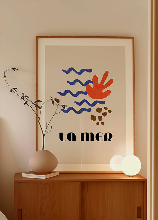 La Mer Abstract Ocean Poster No. 02 Plakat