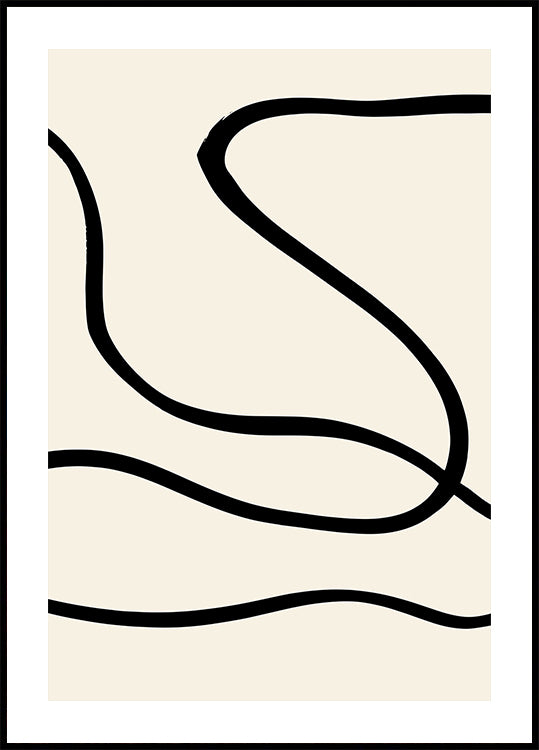 Black Lines 01 Plakat